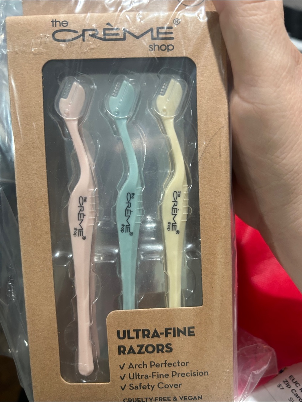 The Crème Shop Ultra-Fine Razors — Pastel Pink, Mint & Cream